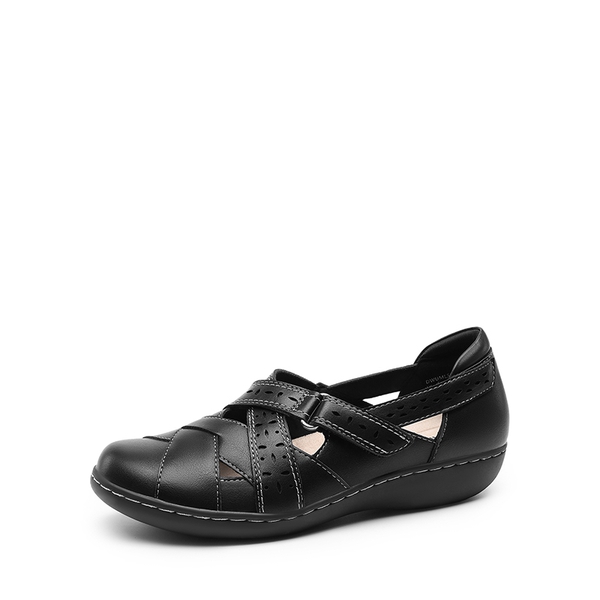 Comfortable Arch Support Casual Flats - BLACK -  0