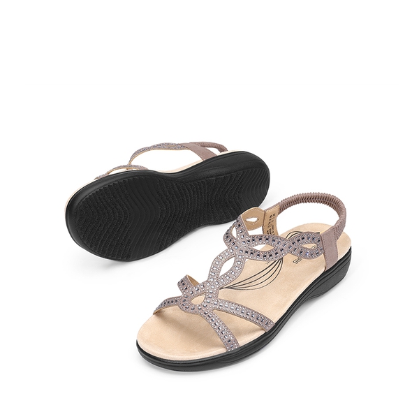 Summer Beach Flat Sandals - GREY - 2