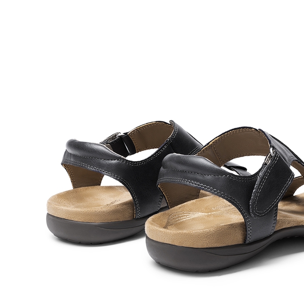 Adjustable Strap Arch Support Flat Sandals - GREY - 2