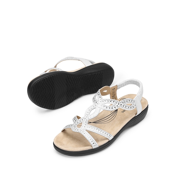 Summer Beach Flat Sandals - WHITE - 2