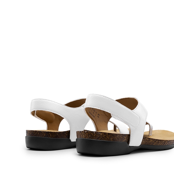 Dressy Thong Walking Flat Sandals - WHITE - 2