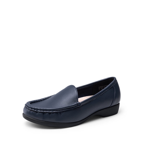 Comfortable Foldable Slip on Loafers - NAVY -  0
