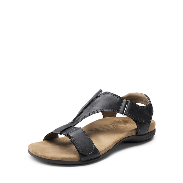 Adjustable Strap Arch Support Flat Sandals - GREY -  0