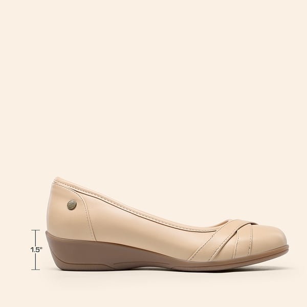 Comfortable Arch Support Fashion Flats - NUDE - 1