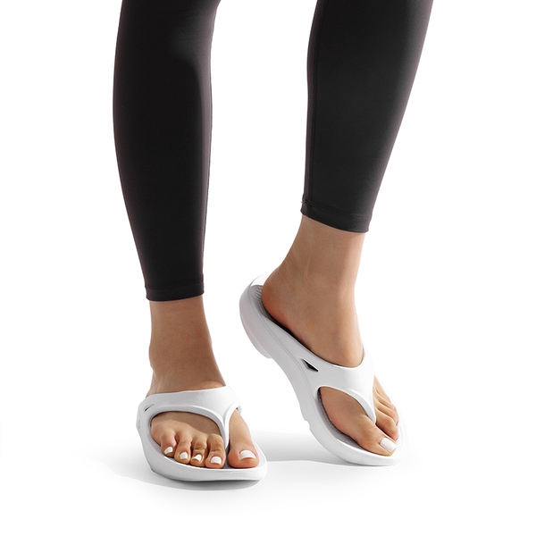 Comfortable Arch Support Flip Flops - WHITE - 7