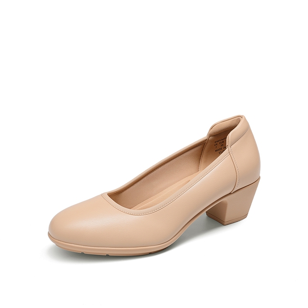 Non-Slip Block Work Pumps - NUDE -  0
