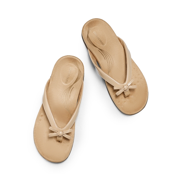 Slip-On Arch Support Flip Flops - NUDE - 3