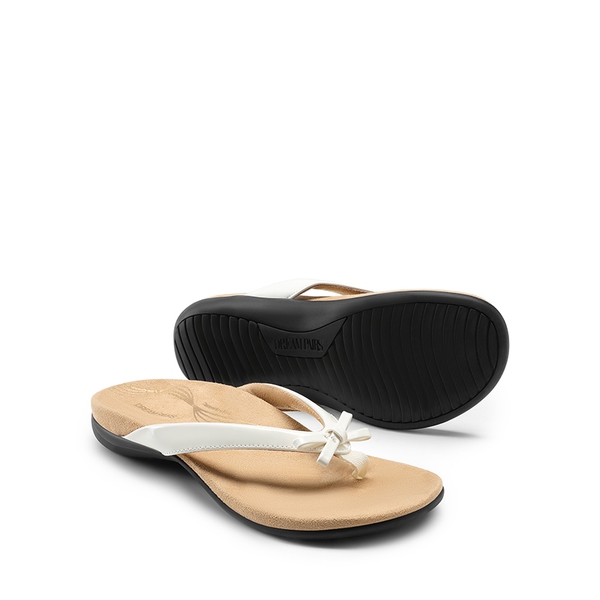 Stylish Ergonomic Arch Support Flip Flops - WHITE - 2