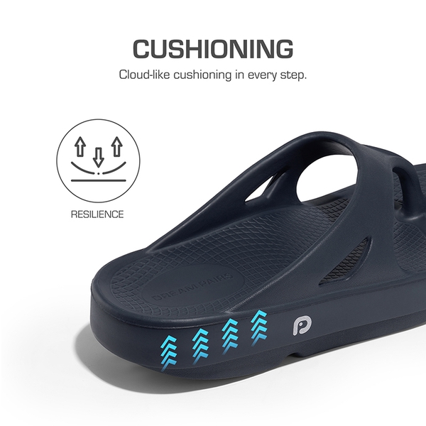 Comfortable Arch Support Flip Flops - NAVY - 4