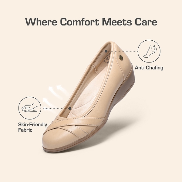 Comfortable Arch Support Fashion Flats - NUDE - 5