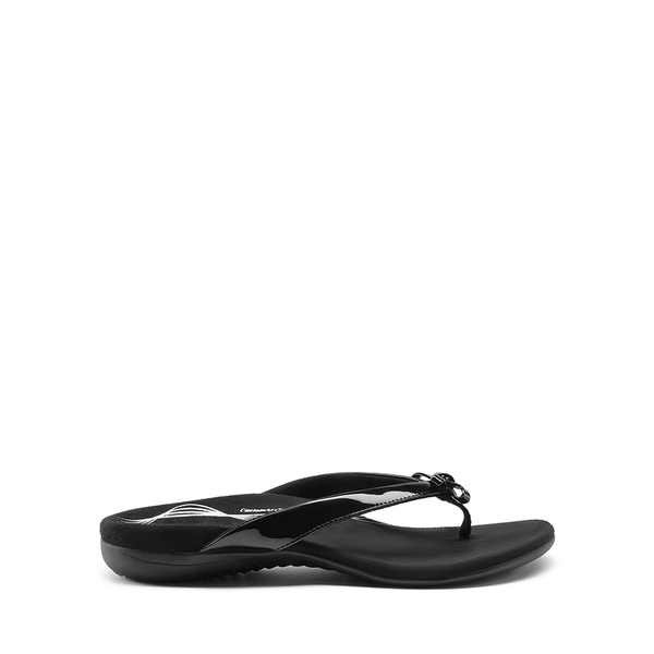 Stylish Ergonomic Arch Support Flip Flops - ALL BLACK - 1