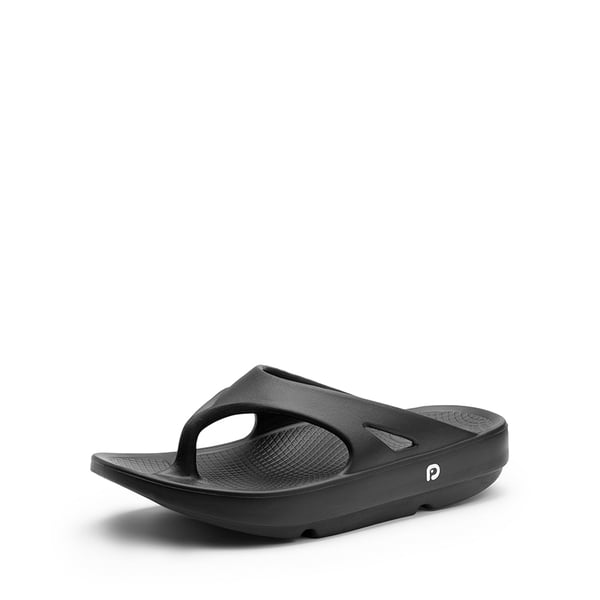 Comfortable Arch Support Flip Flops - BLACK -  0