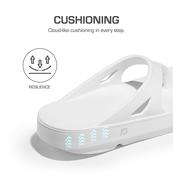 Comfortable Arch Support Flip Flops - WHITE - 4