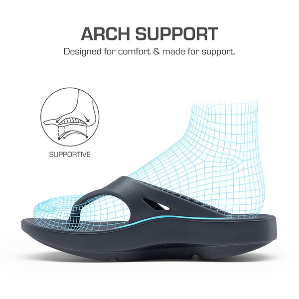 Comfortable Arch Support Flip Flops - NAVY - 3