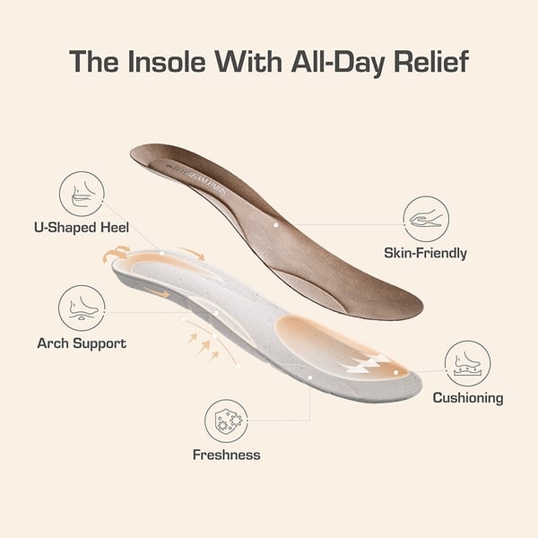 Memory Foam Low-Heeled Pumps - NUDE - 3