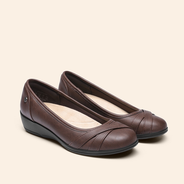 Comfortable Arch Support Fashion Flats - BROWN - 2