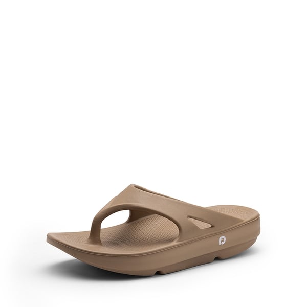 Comfortable Arch Support Flip Flops - TAUPE -  0