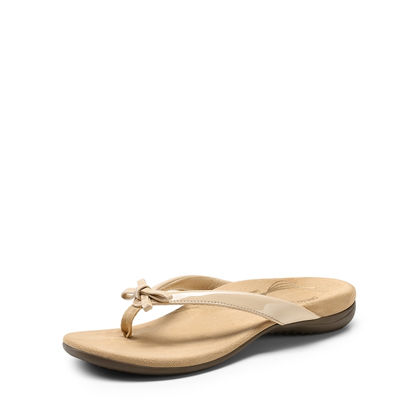 Slip-On Arch Support Flip Flops - NUDE -  0