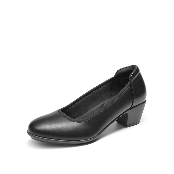 Ascenelle Non-Slip Block Work Pumps - BLACK -  0