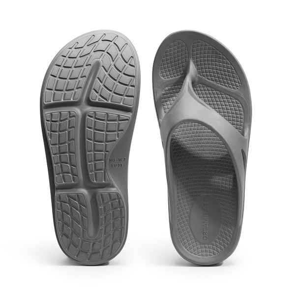 Comfortable Arch Support Flip Flops - GREY - 5