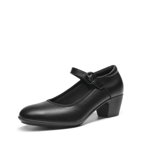Ascenda Slip-Resistant Arch Support Mary Jane Pumps - BLACK -  0