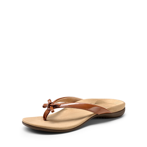 Stylish Ergonomic Arch Support Flip Flops - BROWN -  0