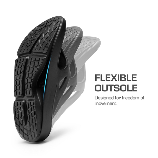 Comfortable Arch Support Flip Flops - BLACK - 3