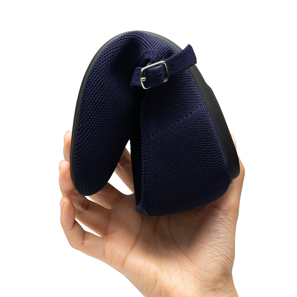 Breathable Arch Support Strap Flats - NAVY - 3