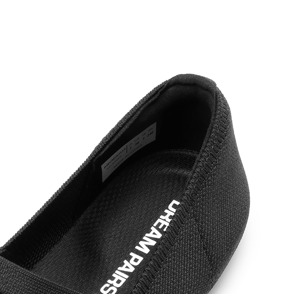 Dressy Arch-Support Foldable Knit Flats - BLACK - 4