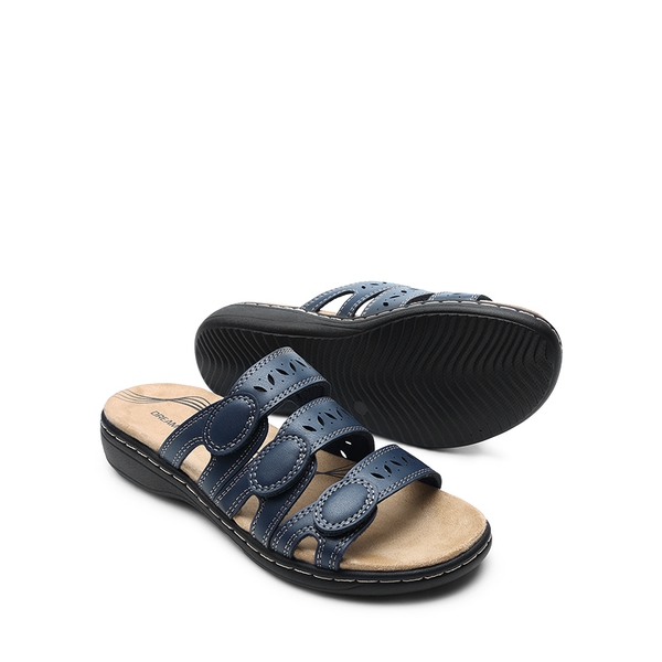 Women's Arch Support Slide Sandals - NAVY - 2