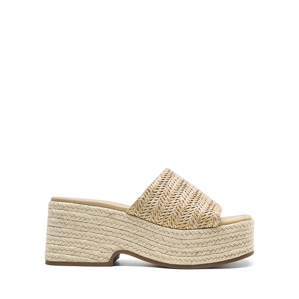 Non-slip Platform Espadrille Sandals - NUDE - 1