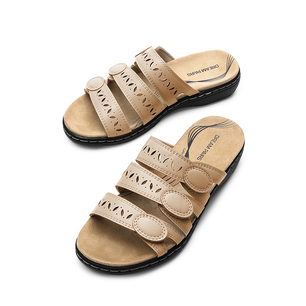 Women's Arch Support Slide Sandals - NUDE - 3