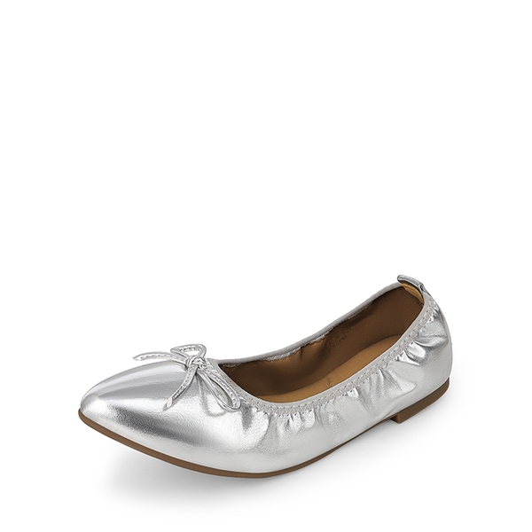 Ascenelle Women's Lightweight Slip-On Ballet Flats - SILVER -  0