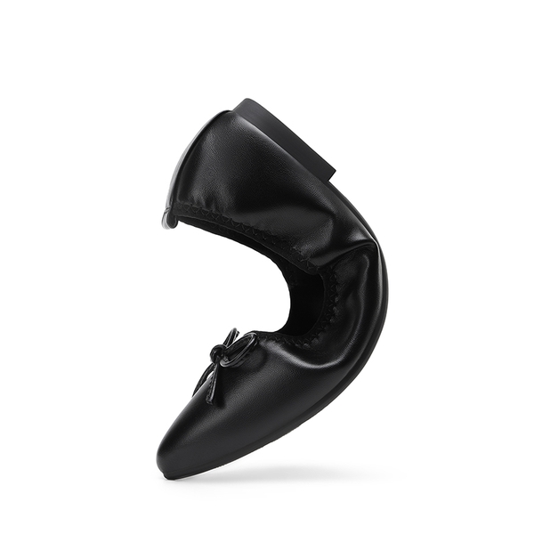 Women's Lightweight Slip-On Ballet Flats - BLACK - 1