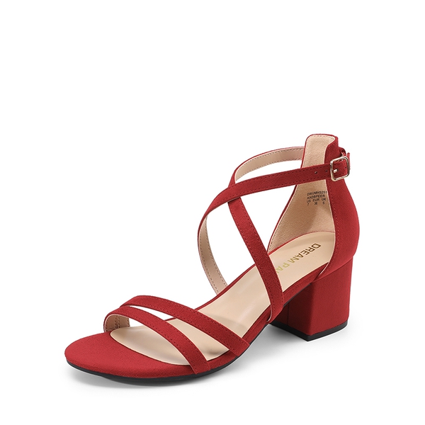 dream pairs Ankle Strap Low Block Heels Online Sale Shoes