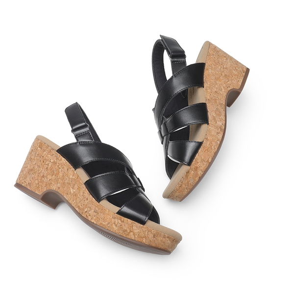 Comfortable Slip-Resistant Summer Sandals - BLACK - 4