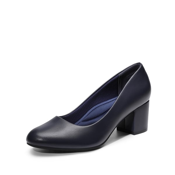 Non-slip Arch Support Cushioned Pumps - NAVY-PU -  0