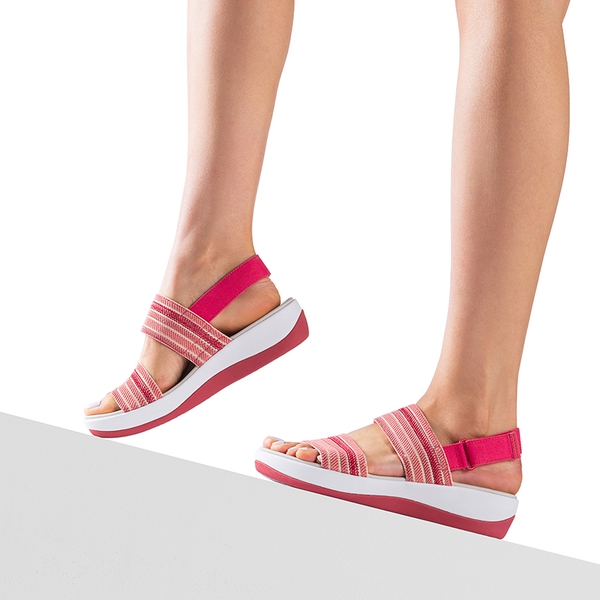 Lightweight Soft Footbed Walking Sandals - RED - 7