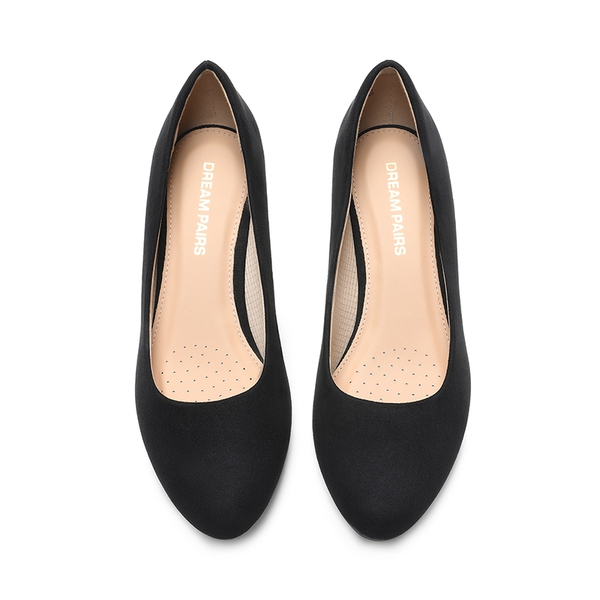 Non-slip wedge heels Pumps - BLACK-SUEDE - 3