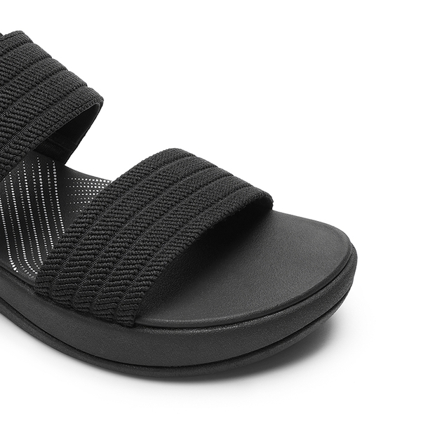 Lightweight Soft Footbed Walking Sandals - ALL BLACK - 5