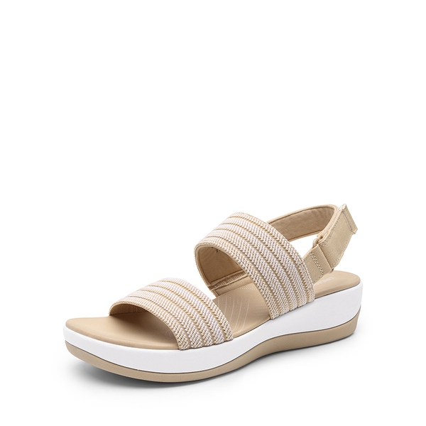 Lightweight Soft Footbed Walking Sandals - BEIGE -  0