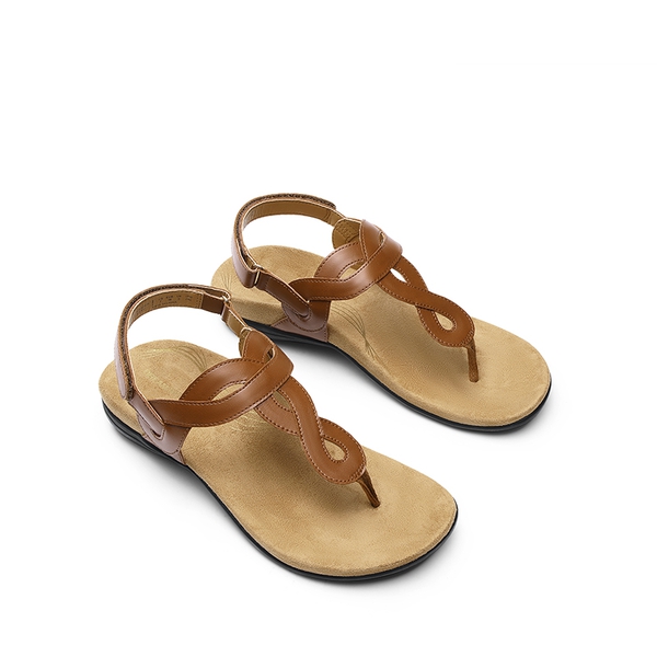Lightweight Anti-Slip Arch Support Sandals - BROWN - 2