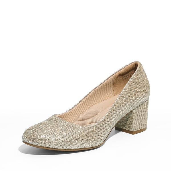 Non-slip Arch Support Cushioned Pumps - GOLD -  0