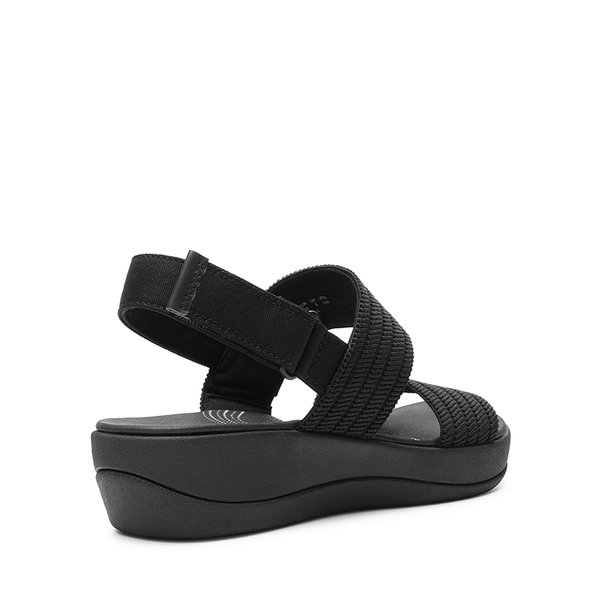 Lightweight Soft Footbed Walking Sandals - ALL BLACK - 4