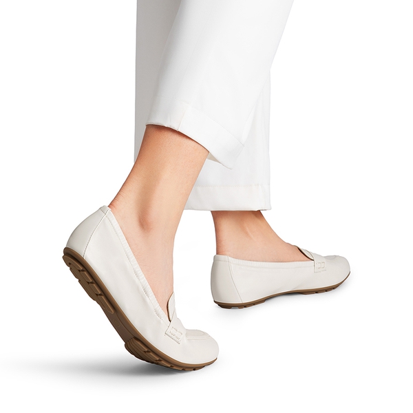 Women's Comfortable Slip-On Foldable Loafers - WHITE - 6