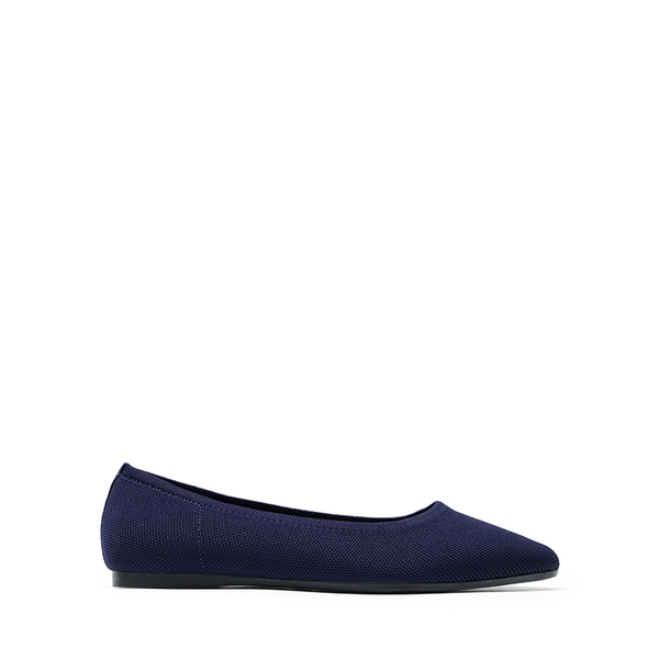 Women's Minimalist Pointed Toe Flats - NAVY - 1