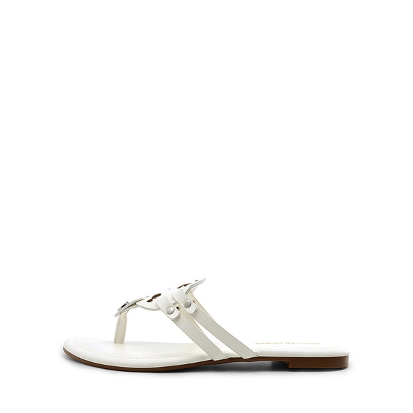 Women’s Casual Strappy Flip-Flop Sandals - WHITE - 1