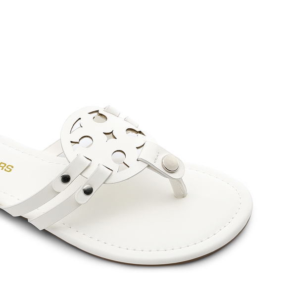 Women’s Casual Strappy Flip-Flop Sandals - WHITE - 3