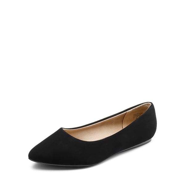 Wide-Toe Breathable Casual Flats - BLACK -  0