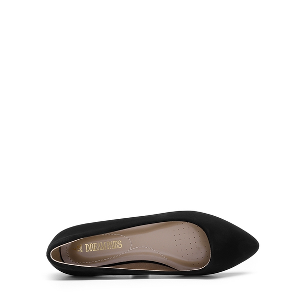 Wide-Toe Breathable Casual Flats - BLACK - 5
